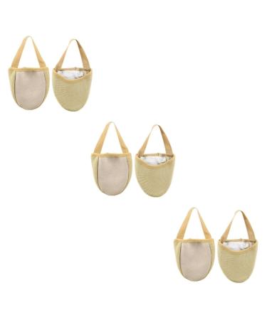 Mobestech 3 Pairs Yoga Toe Protector Absorb Sweat Women's Nylon Soles