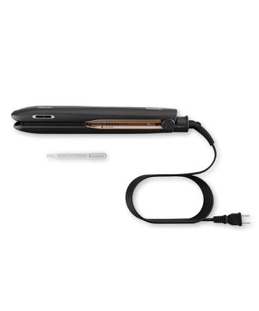 Panasonic nanoe Flat Iron - Healthy Shiny Hair Styling Iron with Ceramic Plates & Heat Technology - EH-HS99-K (Black/Rose Gold) - International Shipping Available - Buy Online on GoSupps.com