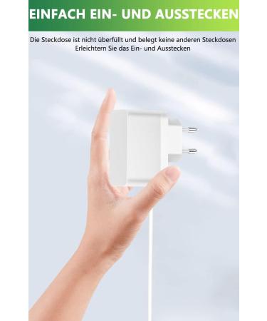 Buy Bouge Charging Cable for Philips Avent Babyphone SCD503/26 SCD501/00 SCD713/26 SCD600 SCD560 - 6V Power Supply (White) | International Shipping Available - Buy Online on GoSupps.com