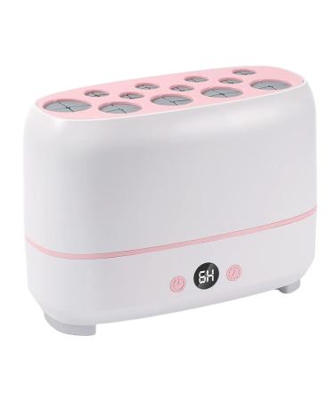 Makeup Brush Cleaner with 12 Holes Automatically Cleaning Brush Cleaning Washing 18.5cmx8.5cmx12.8cm Pink