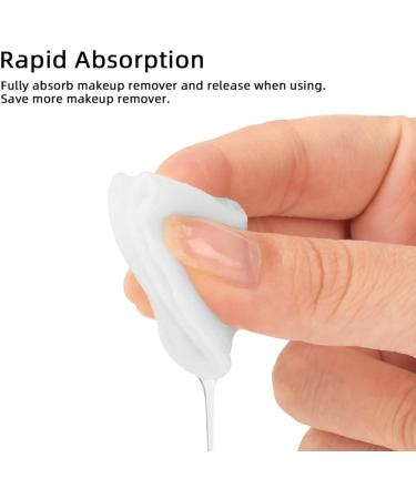 FRCOLOR 500 Pcs Disposable Cotton Cosmetic Pads - Absorbent Eye Makeup Remover & Travel Face Pads - Non-Woven White Makeup Sponges - Buy Online on GoSupps.com