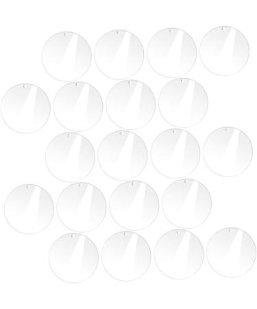 VILLCASE 40 Pcs Acrylic Round Sheet Cake Pan Acrylic Blanks Sheer Panels Acrylic Blank Circle Coaster Wafer - Buy Online on GoSupps.com