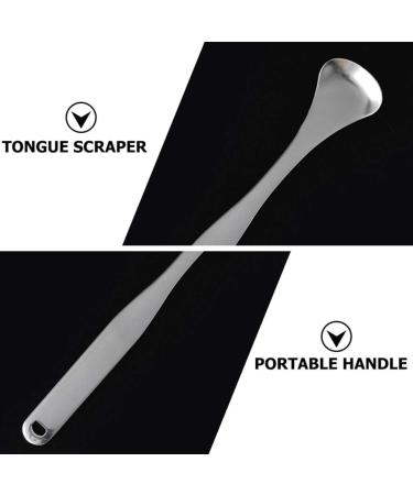 Healifty Adults Tongue Scraper 3pcs - Metal Tongue Cleaner for Bad Breath - Oral Care Beauty Tools - Buy Online on GoSupps.com