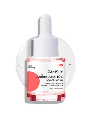 Azelaic Acid Serum Azelaic Acid 10% Facial Serum Skin Hyaluronic Acid Serum for Face Redness-Relief for Face Redness Reducing Skin Care Balance Excess Sebum 0.5oz
