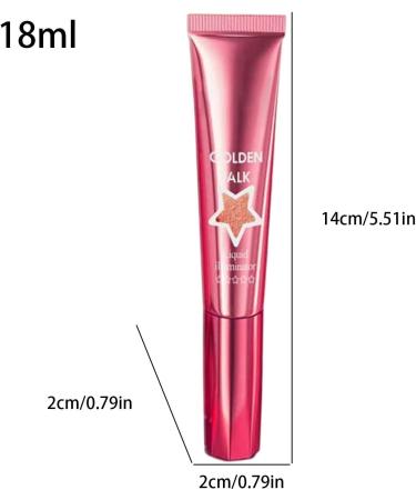 Sparkling Face Highlighter Lightweight smudgeresistant highlighter for the face and body Liquid Highlighter Long Lasting Shimmering Radiant Makeup Cream 18 ml liquid - Buy Online on GoSupps.com