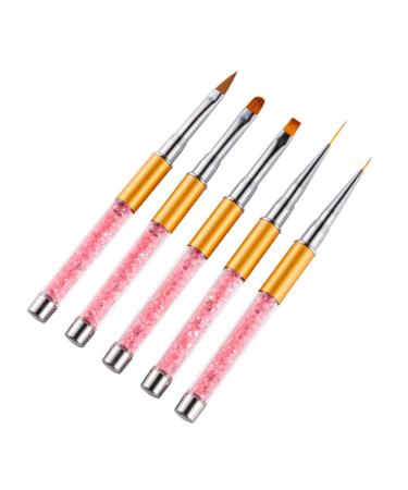 Oil paint set Paint brushes art Nail Art Brush Drawing Tips Manicure Rhinestone Metal Acrylic Carving Painting Extension Builder Pen Tool 13 14cm Light Grey