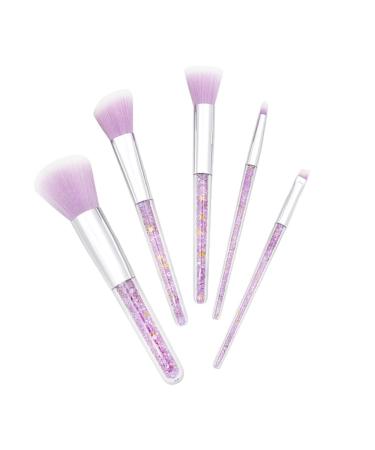 Housoutil 5 Set Powder Mineral Brush Makeup Face Brushes Purple Blush Makeup Brush Kit Diamond Makeup Brushes Women s Suits Blush Brush Foundation Makeup Brushes Eye Brush Major 16x3cm Purple 01