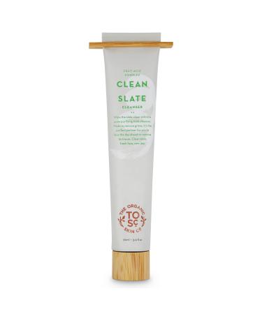 Facial Wash | Clean Slate by The Organic Skin Co. | Face Wash for Women and Men | Face Care | Exfoliating Face Wash with AHA | Gentle Face Cleanser for Acne Treatment | Natural Face Wash and Face Exfoliator | 3 Fl Oz