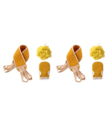 6 Pcs Three Piece Bath Back-pulling Towel Bath Sponge Back Rub Towel Long Shower Towel Bath Towel Bath Scrubber Decontamination Bath Balls Sponge Bath Washcloth Bathing Supplies