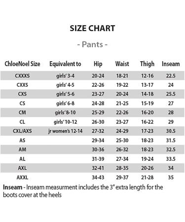 ChloeNoel P23-2 Figure Skating Pants Black Adult Small - Buy Online on GoSupps.com