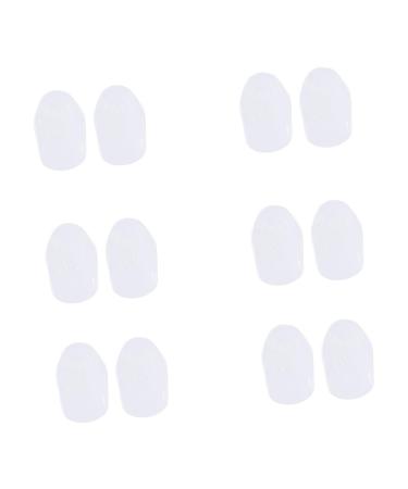 FOMIYES 6 Pairs Pad Forefoot Foam Curlers for Hair Womens Heels Silicone Shoe Insoles Men Insoles for Shoes Altitude Insole Taller Pad Men's and Women's Shoes Thicken Assorted Color transparent