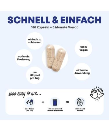 PEA Caspseln 300 mg (180 Capsules) - Palmitoylethanolamide 300 mg per hard capsule - Laboratory Tested - Vegan - High Dosed (1 x 180 Capsules) - Buy Online on GoSupps.com