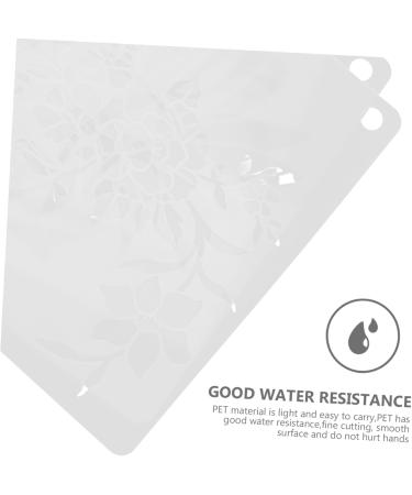 NUOBESTY 20pcs Set Sunflower Cutout Painting Template Mandala Flower Stencil Diy Craft Hollow Flower Painting White 15X15CM - Buy Online on GoSupps.com