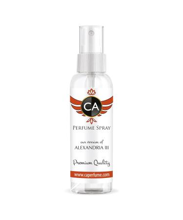 CA Perfume Impression of Alexandria Iii For Women & Men Eau de Parfum Spray Atomizer Bottle 2 Fl Oz/60ml-X1