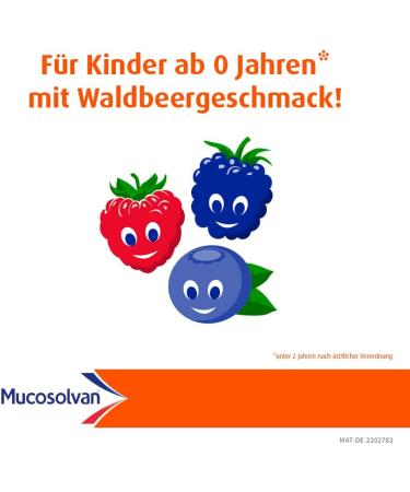 MUCOSOLVAN Children's Syrup 30 mg/5 ml | Cough Expectorant with Ambroxol 100 ml | International Shipping Available - Buy Online on GoSupps.com