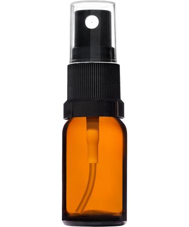 Handsunity 10ml Amber Glass Spray Bottle Set - 12 Black Atomizers & 29 Accessories | Ideal for Pharmacy & DIY Uses - Buy Online on GoSupps.com