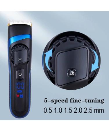 Buy Adjustable Cordless Hair Clippers for Men - Professional Electric Hair Trimmer with LED Display & Box - Buy Online on GoSupps.com