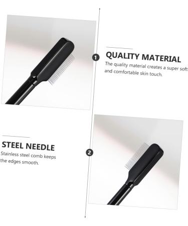 Beavorty eyelash comb eyebrow comb brush eyelash grooming brush makeup eyebrow comb Eyelash Separator Curler eyelash makeup tools folding eyebrow comb mini applicator steel needle Miss - Buy Online on GoSupps.com