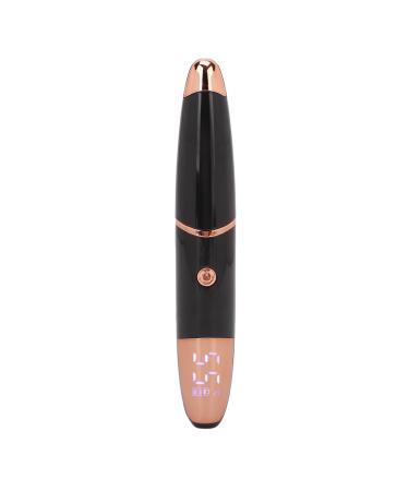 Qukaim Heated Lash Curling Tool Electric Heated Eyelash Curler Rechargeable Lash Curler with 4 Temperature Gears Quickly Heating 360-Degree Lash Curling Styling Tool Black