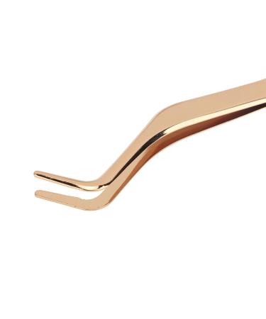 Eyeline Angled Stainless Steel Tweezers - 2-in-1 Eyelash Extension Applicator for Volume & Classic Lashes - Buy Online on GoSupps.com