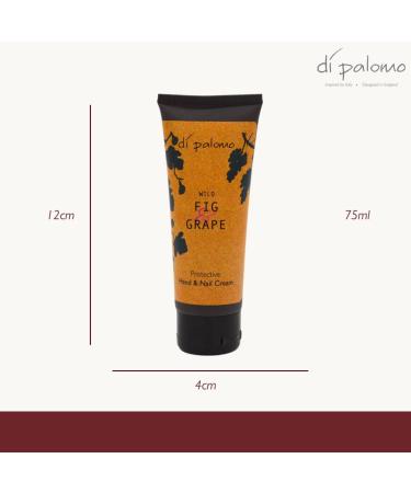 D Palomo Wild Fig & Grape Hand & Nail Cream 75ml - Nourishing Hand Moisturizer for Very Dry Hands - Men and Women - For Healthy Hands and Cuticles - Buy Online on GoSupps.com