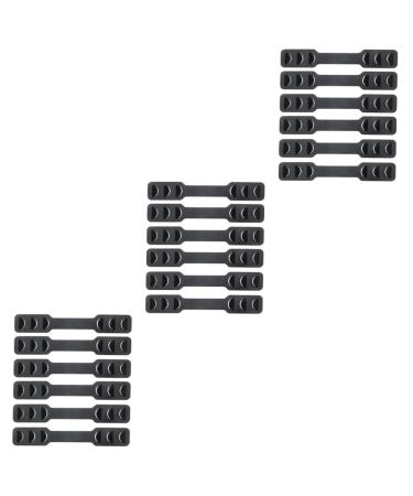 Fomiyes 18 pc hooks to hang up the mask children's earrings hook for rear ear mask mask hook earrings for hooks for earremes black anti-slip handles Extension buckle