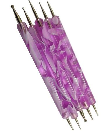 Zonster 2 Way Dotting Pen - Double Ended Nail Art Tool for Manicure & Pedicure | Purple Dotting Painting & Marbling Pen - Buy Online on GoSupps.com