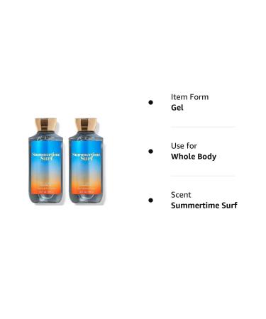Bath & Body Works Summertime Surf Shower Gel Gift Sets 10 Oz 2 Pack - Refreshing Summertime Surf Scent - 1.25 lbs - Buy Online on GoSupps.com
