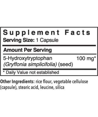 Patient One 5-HTP 100 mg | Stress Management Mood & Sleep Support Supplement | 60 Capsules - International Shipping Available - Buy Online on GoSupps.com