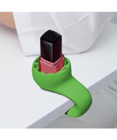 Wearable Nail Polish Holder Wearable Anti-Spill Nail Polish Holder | Strong Grip Airlock Suction Silicone Nail Polish Holder For Salon Design Light Green - Buy Online on GoSupps.com