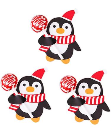  PRETYZOOM PRETYZOOM 62 Pieces Christmas Lollipop Cards Pencil Caps Ornament Decor Cartoon Paper for Lollipop Message Paper for Candy Korean Version Candy - Buy Online on GoSupps.com