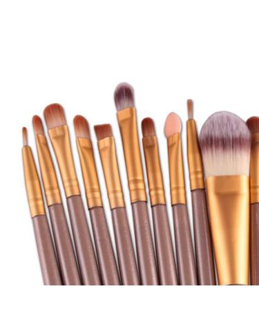 15pcs Professional Makeup Brushes Set - Foundation Eyeshadow & Blush Tools for Flawless Application | International Shipping - Buy Online on GoSupps.com