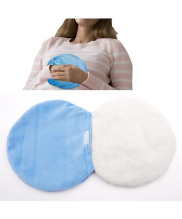 Heating Pads Microwaveable Heat Pack Microwave Natural Moist Therapeutic Heat Bag Hot Cold Therapy Wheat Flaxseed (Round-Blue)