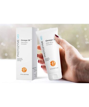 Photozyme DNA Repair Anti Aging Body Lotion Complex - Moisturizing Skincare with DNA Enzymes, Omega 3 + 6 for Sun Damage Repair | Fragrance-Free - 8 oz - Buy Online on GoSupps.com