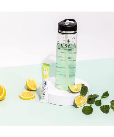 ViDrate Sugar-Free Electrolyte Powder Hydration Sachets - Lemon Lime & Mint Flavor - 8 x 3g Sachets - Vegan-Friendly - Pack of 8 - Buy Online on GoSupps.com