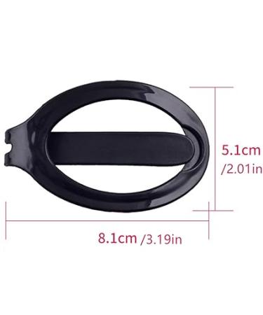 SHUNGXINYI Hair Barrettes Plastic Hair Barrette Clip Girls Womens Beauty Styling Tools Ponytail Holder 2 Pcs - Black/Coffee - Buy Online on GoSupps.com