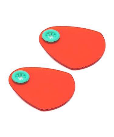 Light Curing Plate Light Curing Plate Light Shading Board Instrument Accessories Red 2 Pieces