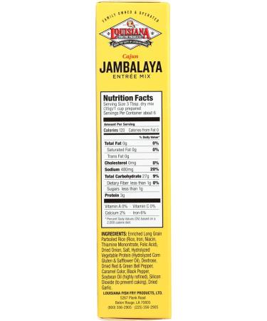 Louisiana Fish Fry Mix Jambalaya 7.5 oz - Authentic Cajun Seasoning - Buy Online on GoSupps.com