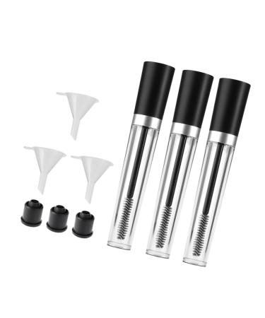 Beavorty 3pcs Funnel Refillable Makeup Containers Eyelash Solution Bottle Solvent Bottle Cosmetic