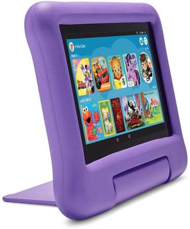 Kid-Proof Fire 7 Tablet Case - 9th Gen 2019 Release (Purple) - Buy Online on GoSupps.com