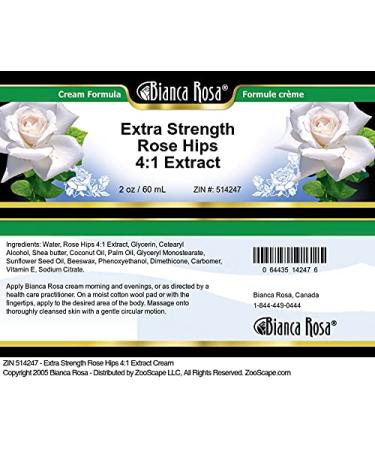 Bianca Rosa Extra Strength Rose Hips 4:1 Extract Cream (2 oz ZIN: 514247) - 3 Pack - Buy Online on GoSupps.com