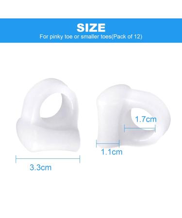 TSHAOUN 12x Gel Toe Spreader for Bunion Correction | Relief for Overlapping Toes & Hallux Valgus | Pain & Pressure Relief for Small Toes - Buy Online on GoSupps.com