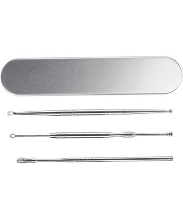 Stainless Steel Ear Spoon Set - 3pcs Ear Wax Removal Tool & Cleaner Kit - Buy Online on GoSupps.com
