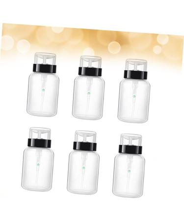  BIUDECO Set of 6 Lockable Plastic 200ml Nail Polish Remover Storage Bottles with Pump - Buy Online on GoSupps.com