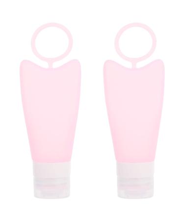 Milisten 1 Set 2 Silica Gel Bottle Travel Bottle Hand Washing Empty Empty Hand Lotions Empty Squeeze Containers Travel Size Spray Bottle Shampoo Container Travel Gear 3D Pop Pink