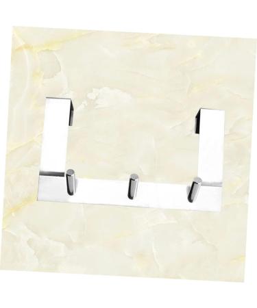 PRETYZOOM Stainless Steel Hooks 2pcs Towel Hanger Over Door Coat Hangers Hook Over Door Clothes Hanger Rack Over The Door Hanger 21.3*12.4cmx2pcs As Shownx2pcs - Buy Online on GoSupps.com