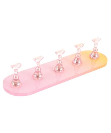 MERRYHAPY 1 Set Nail Practice Holder Creative Nail Racks Nail Holders for Nail Painting Decorative Nail Stands Beauty Nail Holders Decorative Nail Display Manicure Nail Racks Nail Art 12.8x3.7cm As Shown