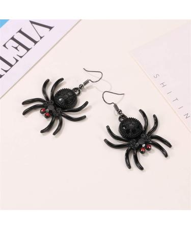 Holibanna Black Spider Rhinestone Dangle Earrings | Gothic Halloween Ear Jewelry for Women - Party Favor - Buy Online on GoSupps.com