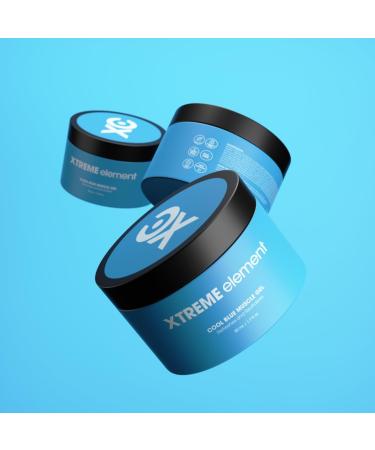 Xtreme Element Cool Blue Muscle Gel | Workouts Muscle Cooling Essential Oils for Smooth Body Muscle Gel to Attain Flexible Joints Soothe and Healing Gel | Natural Plant-Based and Cruelty-Free - Buy Online on GoSupps.com