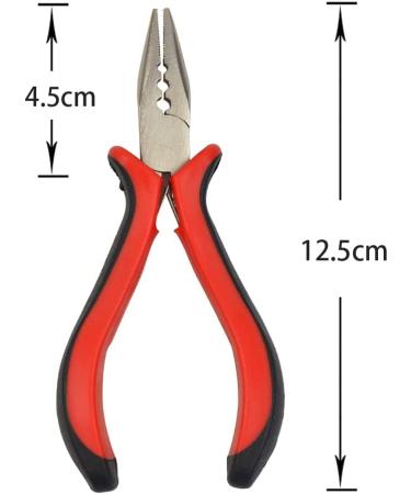 Hair Extensions Pliers 3-Hole Hair Pliers for Micro Nano Ring Hair Extensions Opener and Removal Red 3-hole - Buy Online on GoSupps.com
